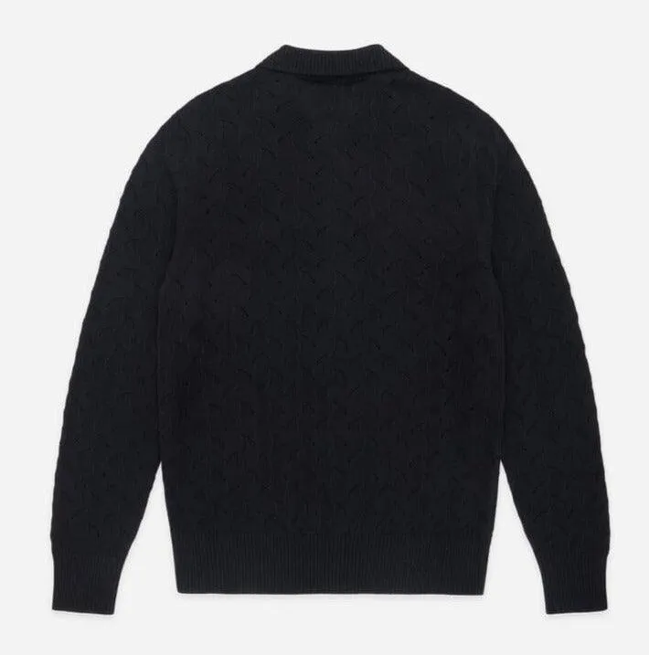 3sixteen - Lace Knit Cardigan Black