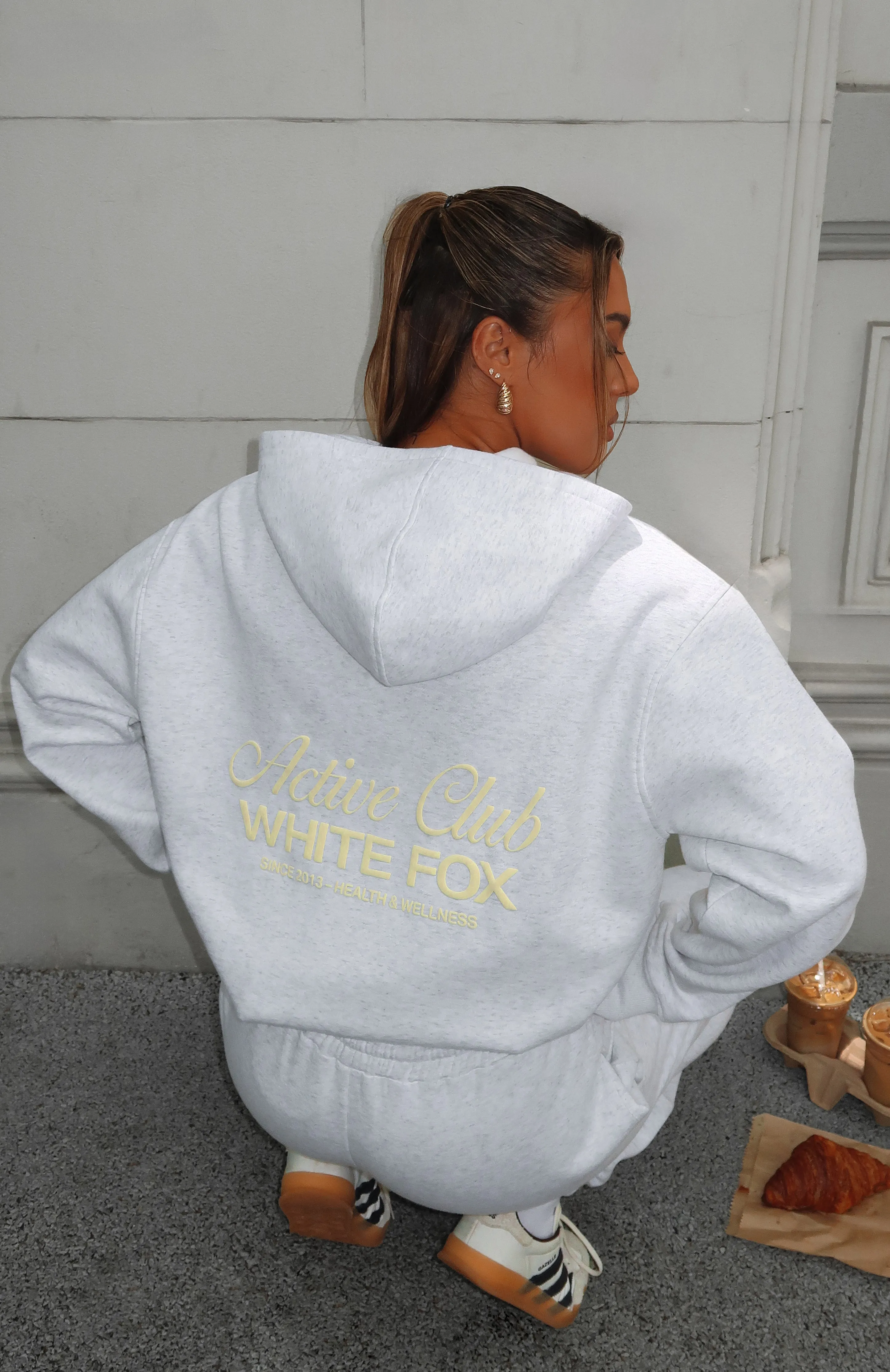Active Club Oversized Hoodie Grey Marle