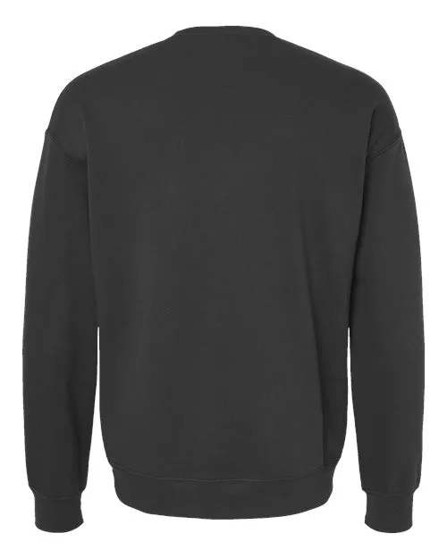 BELLA   CANVAS Sponge Fleece Drop Shoulder Crewneck Sweatshirt 3945 Dark Grey