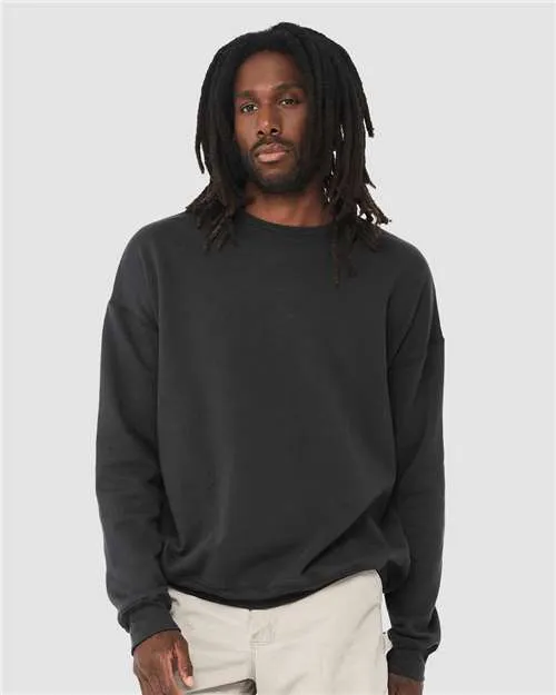 BELLA   CANVAS Sponge Fleece Drop Shoulder Crewneck Sweatshirt 3945 Dark Grey
