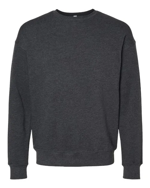 BELLA   CANVAS Sponge Fleece Drop Shoulder Crewneck Sweatshirt 3945 Dark Grey
