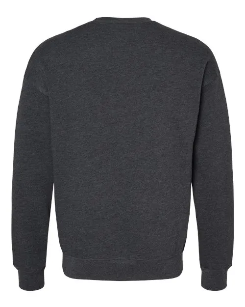 BELLA   CANVAS Sponge Fleece Drop Shoulder Crewneck Sweatshirt 3945 Dark Grey