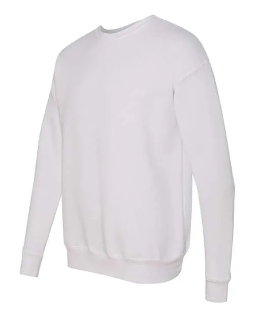 BELLA   CANVAS Sponge Fleece Drop Shoulder Crewneck Sweatshirt 3945 White