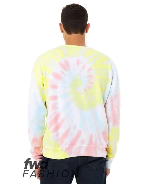 BELLA   CANVAS Sponge Fleece Drop Shoulder Crewneck Sweatshirt 3945 White
