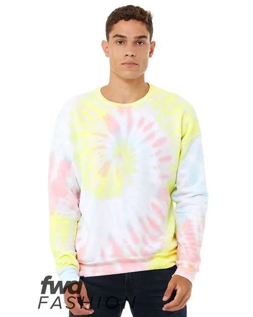 BELLA   CANVAS Sponge Fleece Drop Shoulder Crewneck Sweatshirt 3945 White