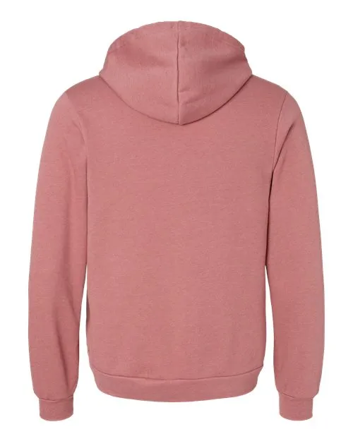BELLA   CANVAS Sponge Fleece Hoodie 3719 Heather Maroon