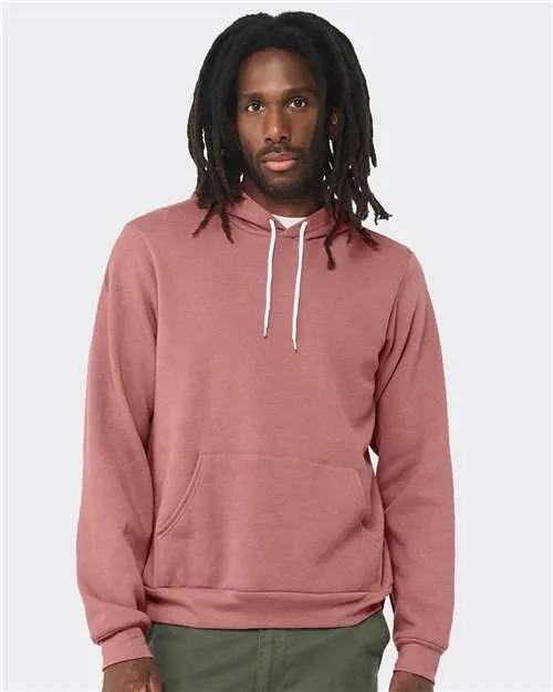BELLA   CANVAS Sponge Fleece Hoodie 3719 Heather Maroon