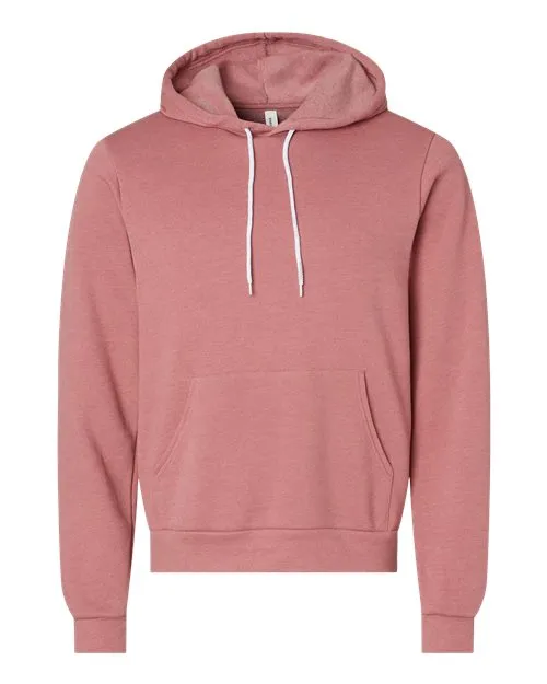BELLA   CANVAS Sponge Fleece Hoodie 3719 Heather Maroon
