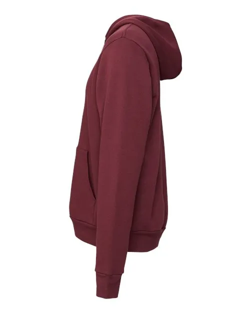 BELLA   CANVAS Sponge Fleece Hoodie 3719 Maroon