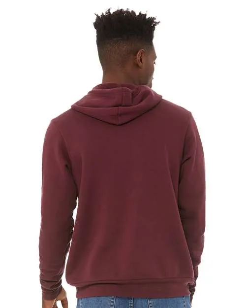 BELLA   CANVAS Sponge Fleece Hoodie 3719 Maroon