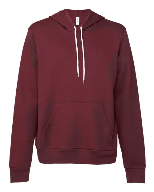 BELLA   CANVAS Sponge Fleece Hoodie 3719 Maroon