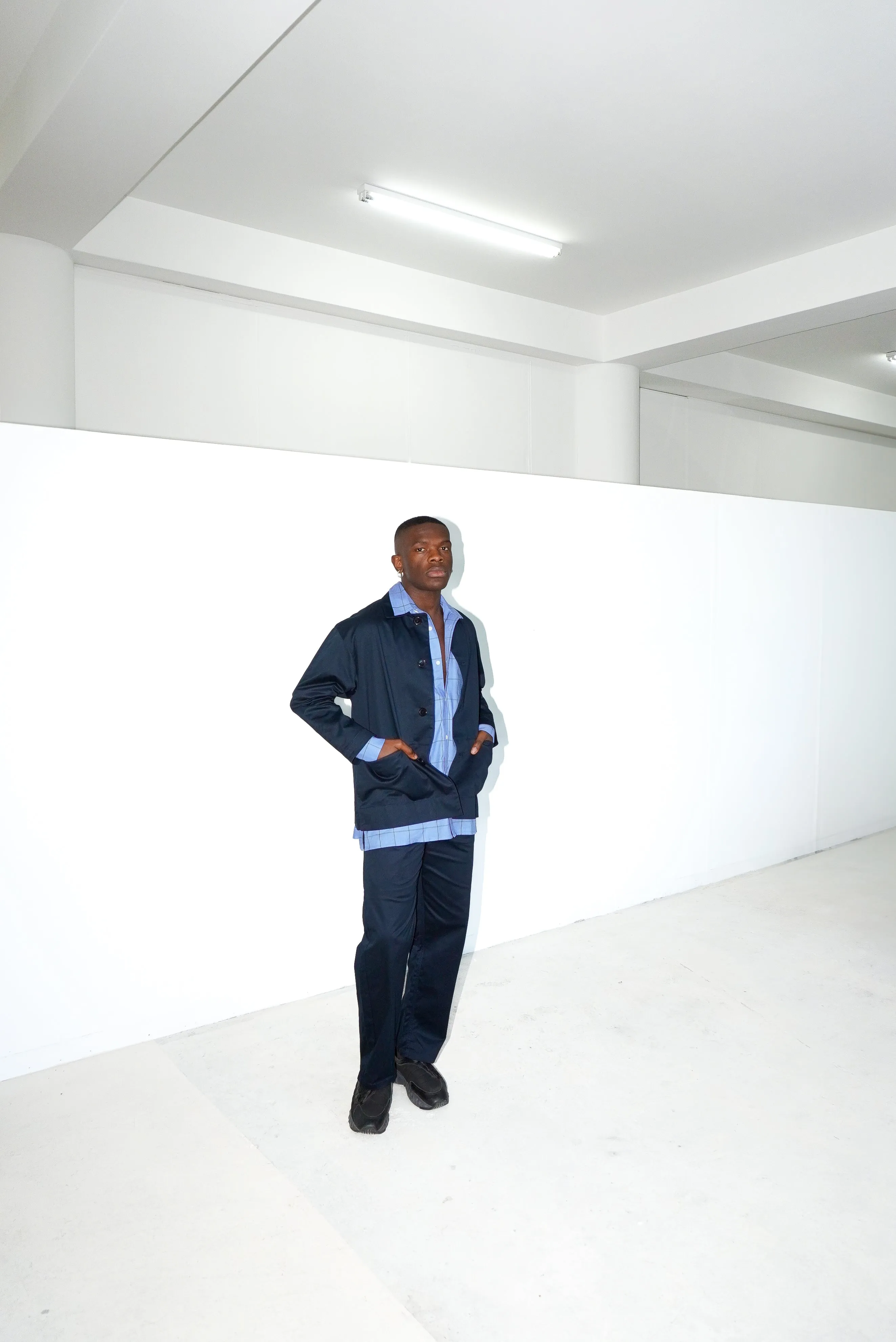 Block Jacket (Navy)