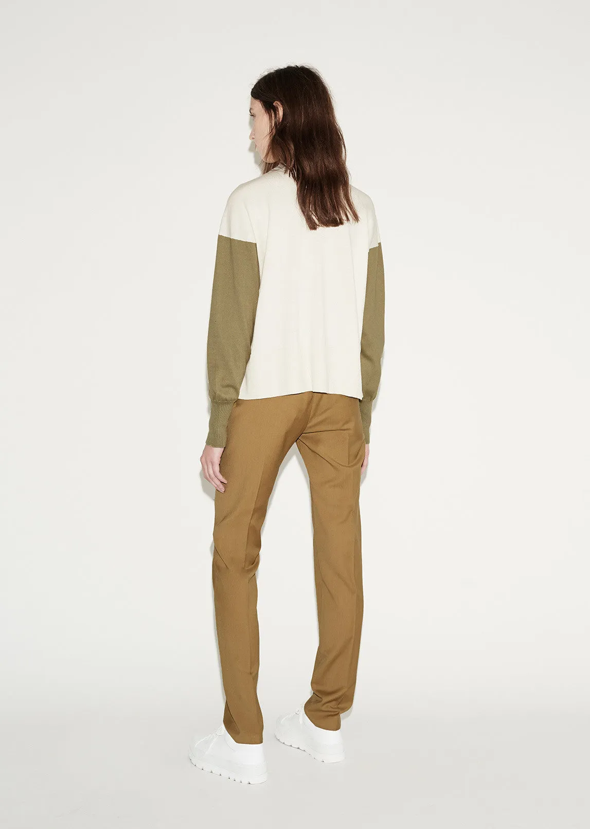 Colorblock Cotton Sweater