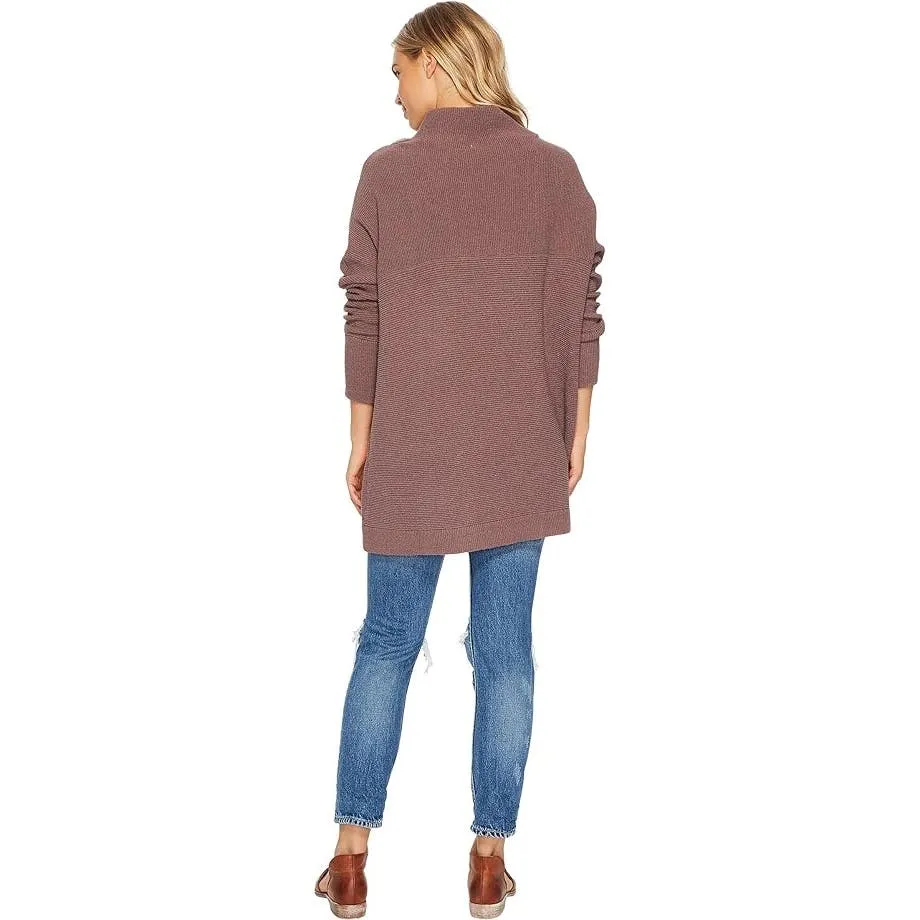 Free People  Ottoman Slouchy Tunic Sweater Nutmeg, Size XS