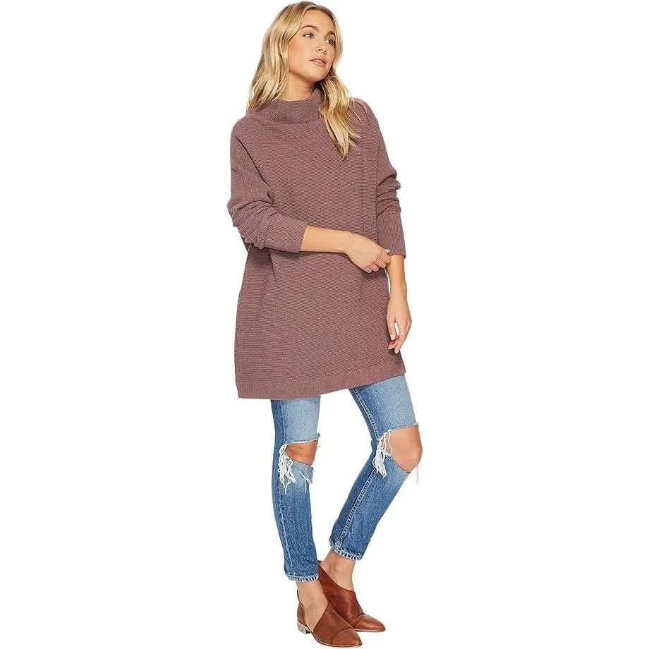 Free People  Ottoman Slouchy Tunic Sweater Nutmeg, Size XS