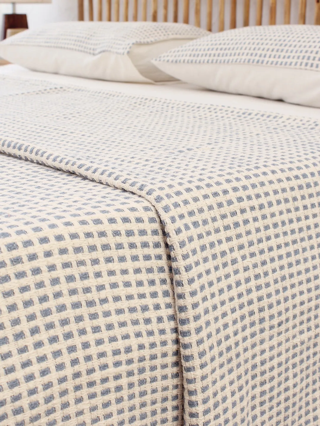 Girnar Double Bedcover (Dark Blue)