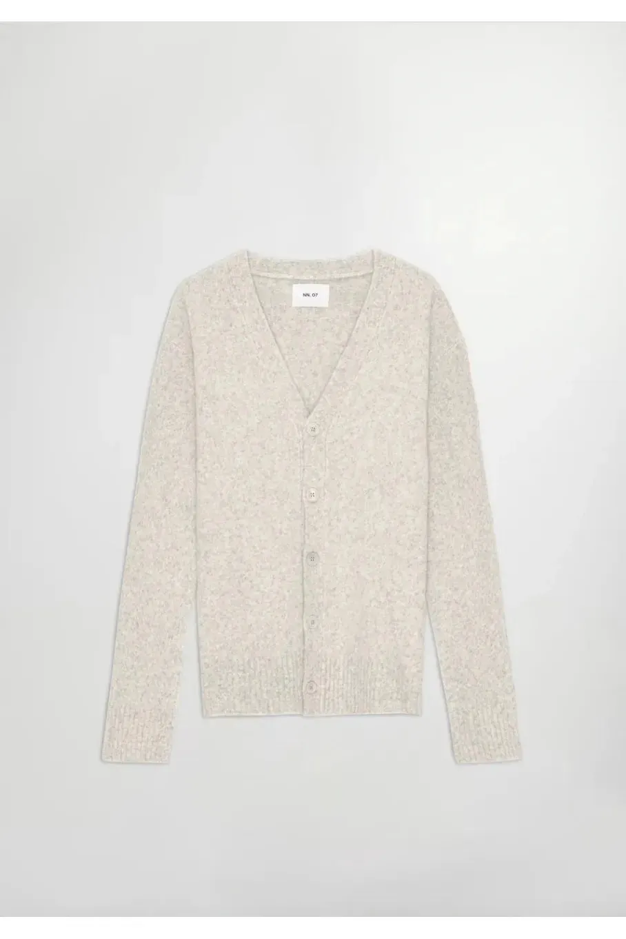 John V-Neck Cardigan - White Pepper