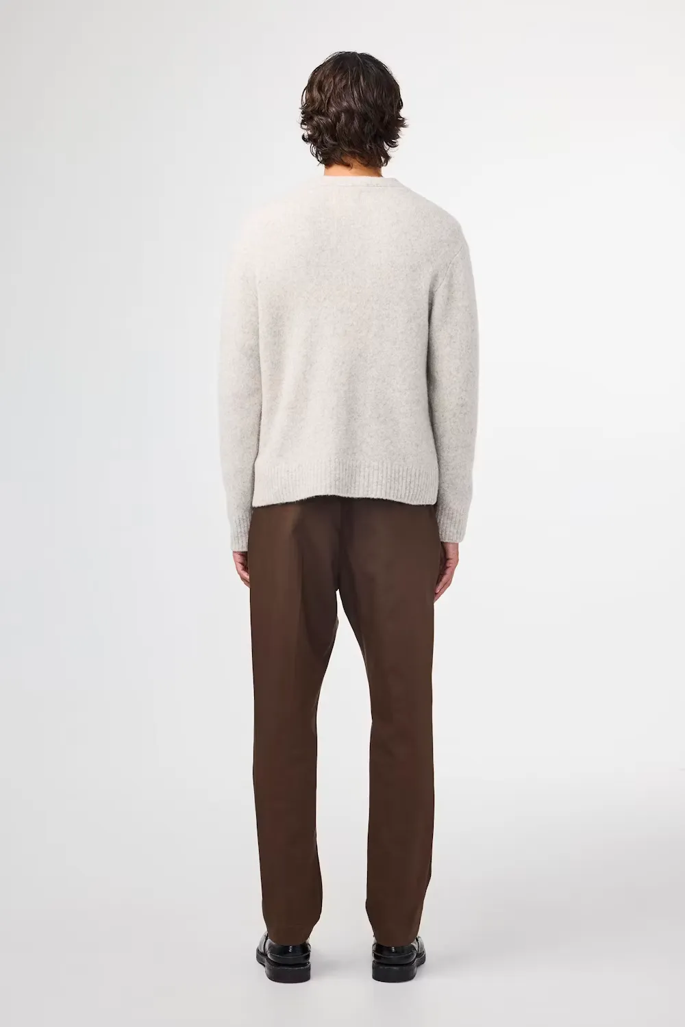 John V-Neck Cardigan - White Pepper