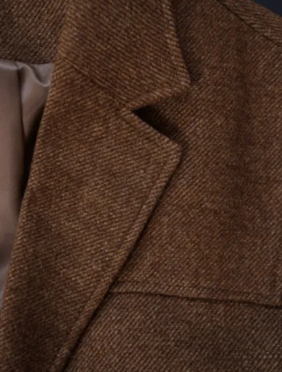Pre Order:  Notch Lapel Loose Wool Jacket