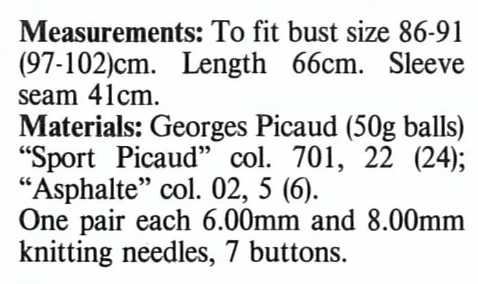 Warm Winter Jacket Knitting Pattern, Ladies Thick Cardigan, Instant Download